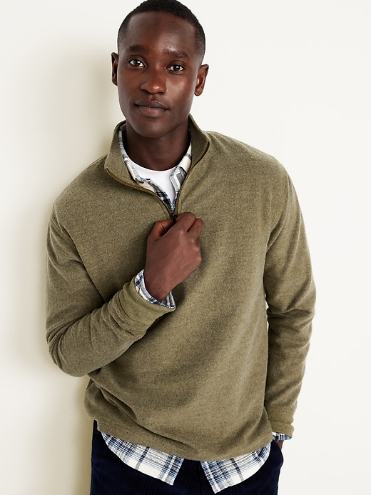 Image number 3 showing, Quarter-Zip Fleece Pullover