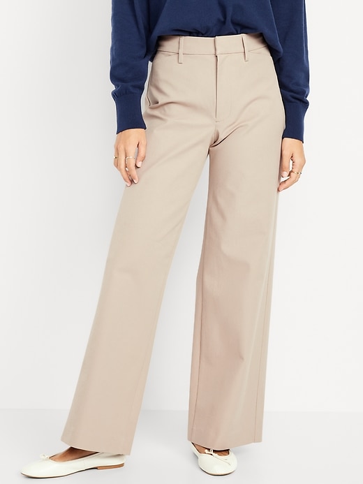 Image number 2 showing, High-Waisted Pixie Super Wide-Leg Pants