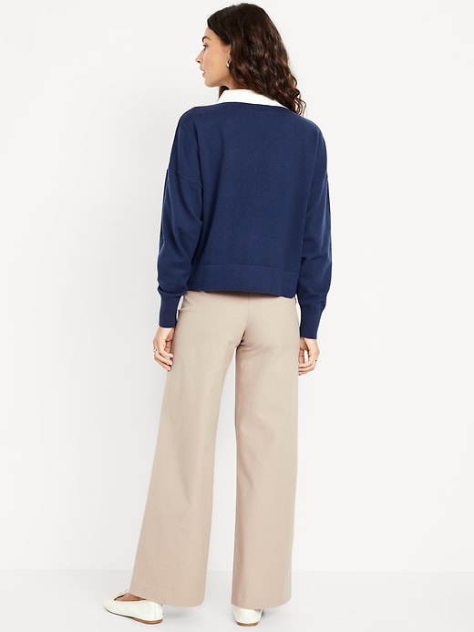 Image number 3 showing, High-Waisted Pixie Super Wide-Leg Pants