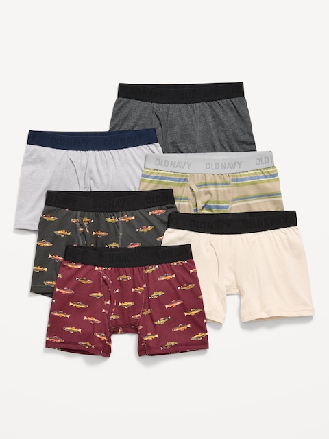 Boxer-Briefs Underwear 6-Pack for Boys - Out Fishing