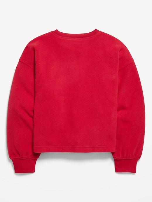 Long-Sleeve Microfleece Top for Girls