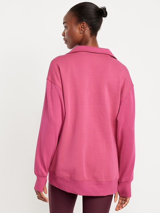 Image number 2 showing, Dynamic Fleece Half-Zip Tunic Sweatshirt