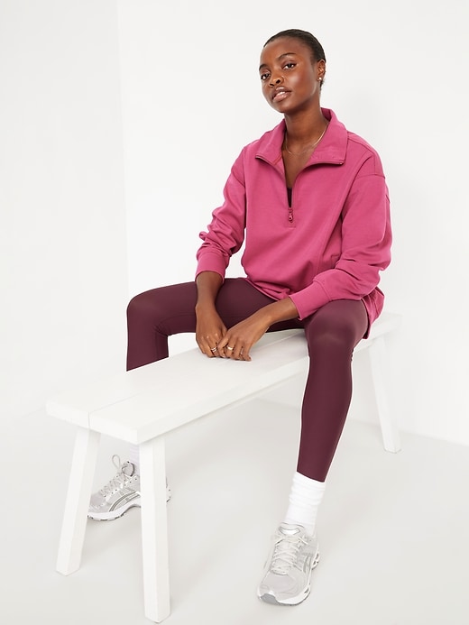 Image number 3 showing, Dynamic Fleece Half-Zip Tunic Sweatshirt
