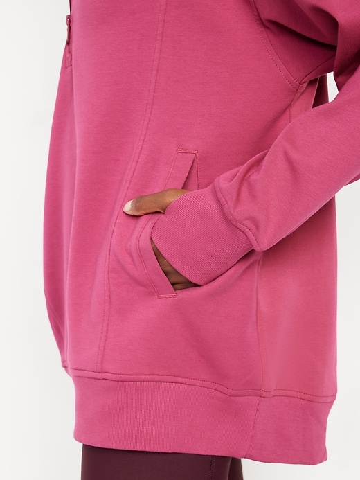 Image number 6 showing, Dynamic Fleece Half-Zip Tunic Sweatshirt