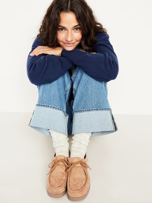 Image number 2 showing, Faux-Suede Derby Boots for Women