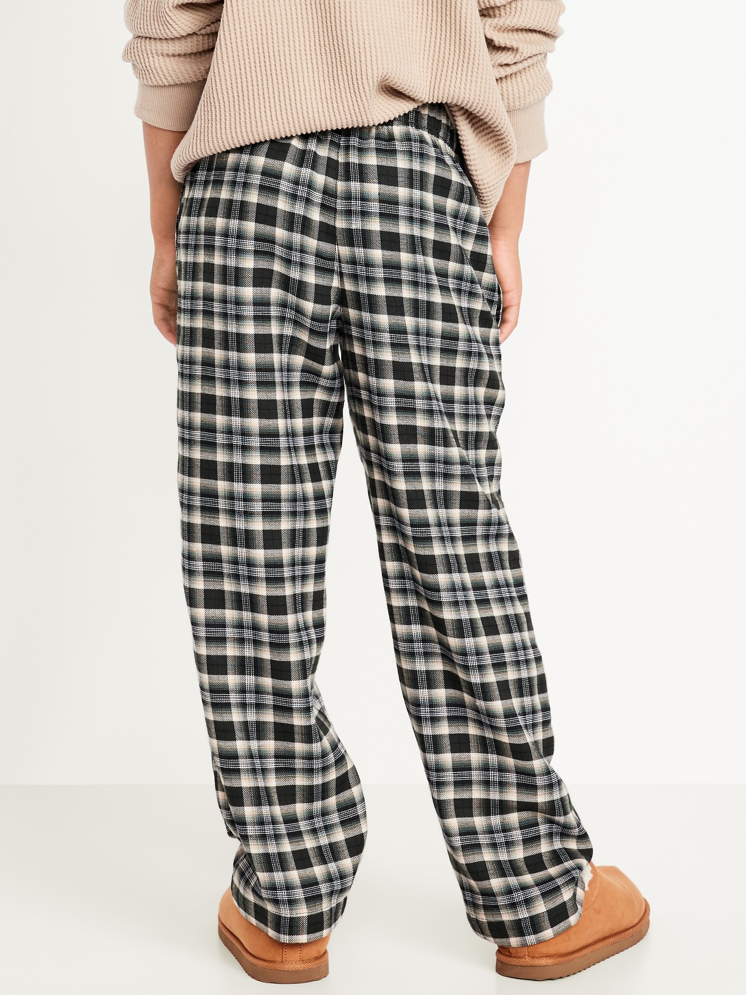 Gender-Neutral Plaid Flannel Pajama Pants for Kids