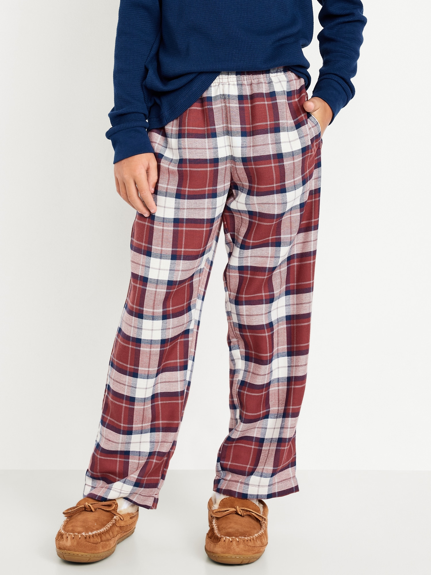 Gender-Neutral Plaid Flannel Pajama Pants for Kids