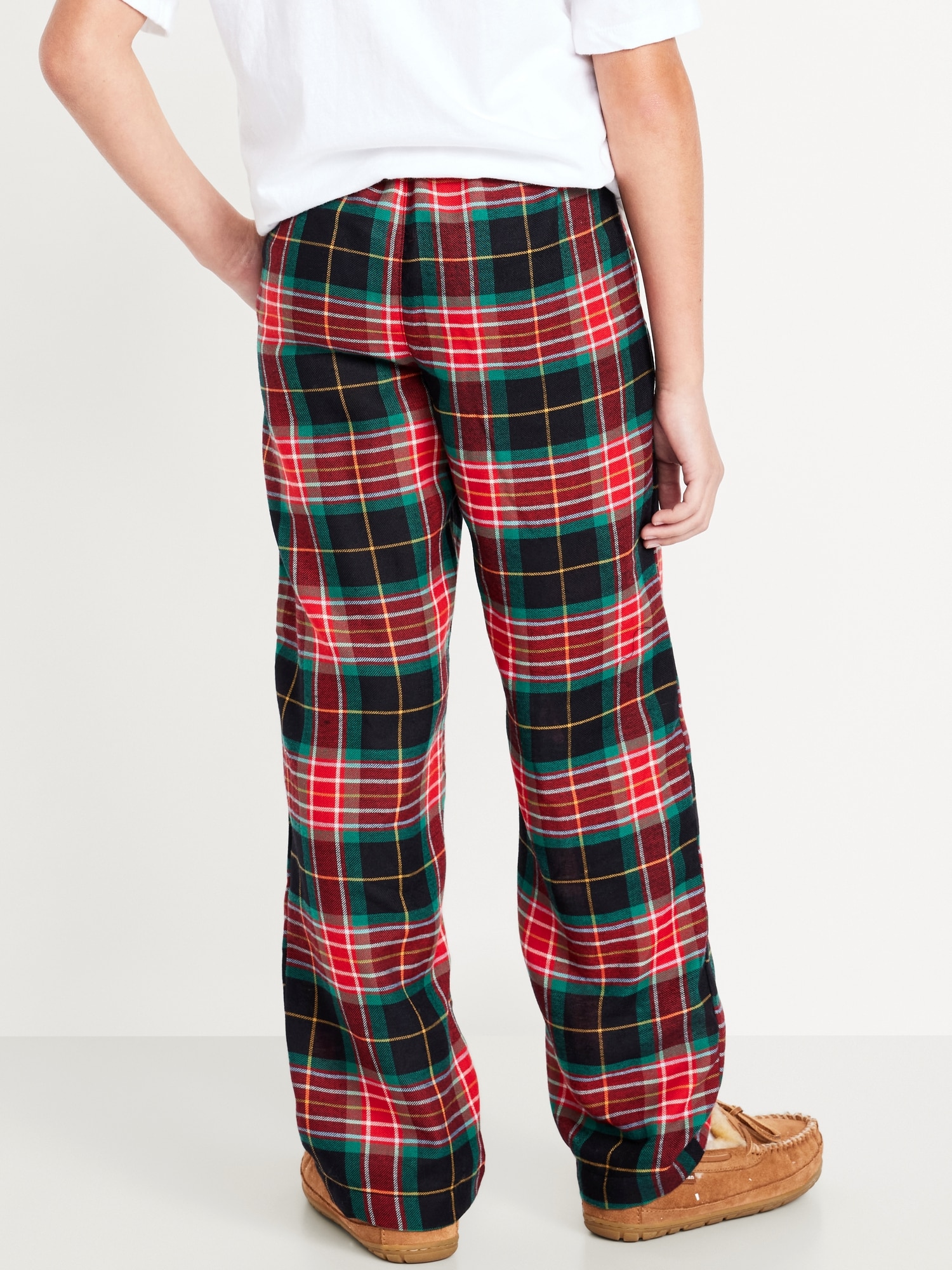 Gender-Neutral Plaid Flannel Pajama Pants for Kids