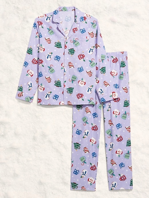 Image number 2 showing, Printed Flannel Pajama Set for Men