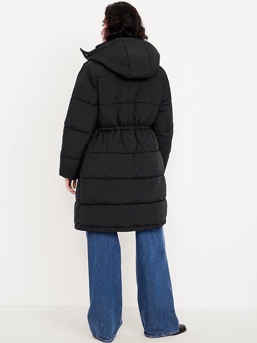Image number 2 showing, Water-Resistant Quilted Long Puffer Jacket