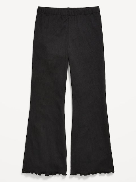 Textured Knit Flare Leggings for Girls