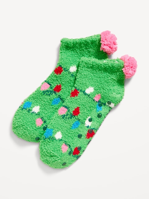 Cozy Ankle Socks for Women - Dog Party