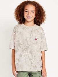 Image number 1 showing, Short-Sleeve Oversized Pocket T-Shirt for Boys