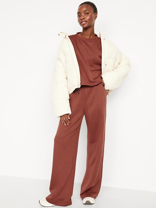 Image number 3 showing, Bounce Fleece Quilted Crew-Neck Top