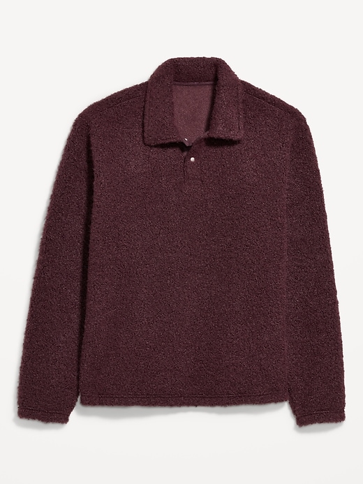 Image number 4 showing, Bouclé Sherpa Polo