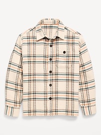 Image number 2 showing, Long-Sleeve Textured Plaid Shirt for Boys