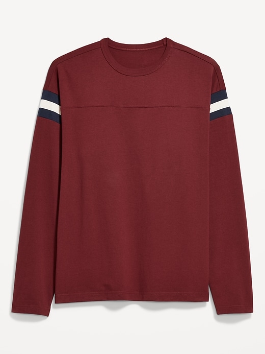 Image number 4 showing, Heavyweight Long-Sleeve Football-Style T-Shirt