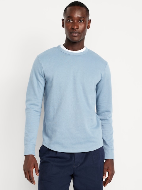 Long-Sleeve French Rib T-Shirt - Stonewash
