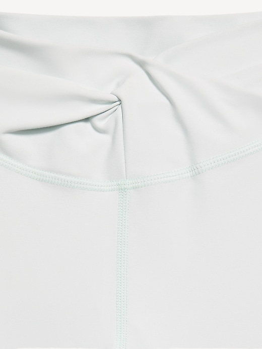 Image number 5 showing, High-Waisted PowerSoft Twist-Front Flare Leggings for Girls