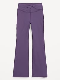 Image number 4 showing, High-Waisted PowerSoft Twist-Front Flare Leggings for Girls
