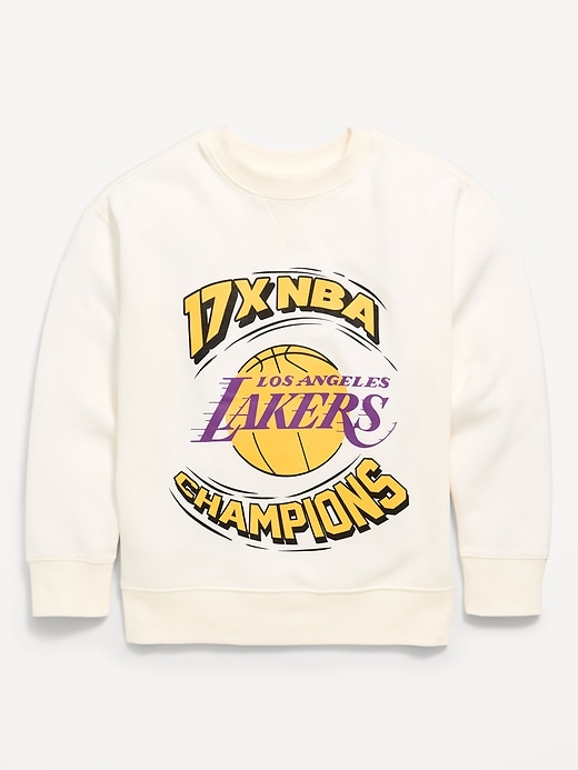 Image number 2 showing, NBA© Los Angeles Lakers© Oversized Gender-Neutral Sweatshirt for Kids