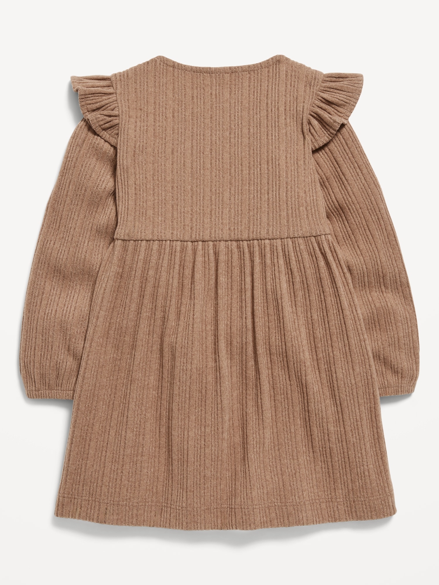 Long-Sleeve Cozy-Knit Dress for Toddler Girls