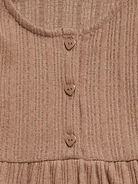 Image number 3 showing, Long-Sleeve Cozy-Knit Dress for Toddler Girls