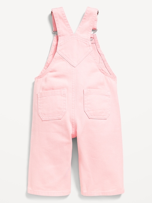 Image number 2 showing, Heart-Pocket Wide-Leg Overalls for Baby