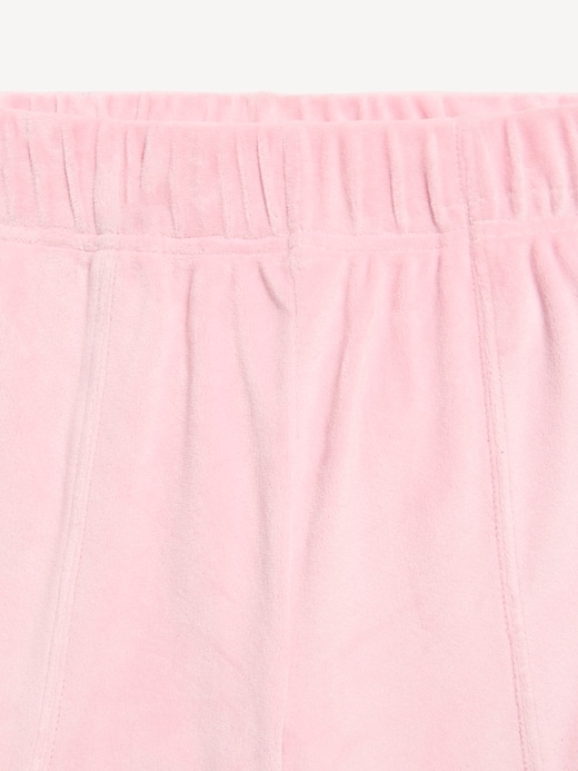 Image number 5 showing, High-Waisted Velour Wide-Leg Pants for Girls