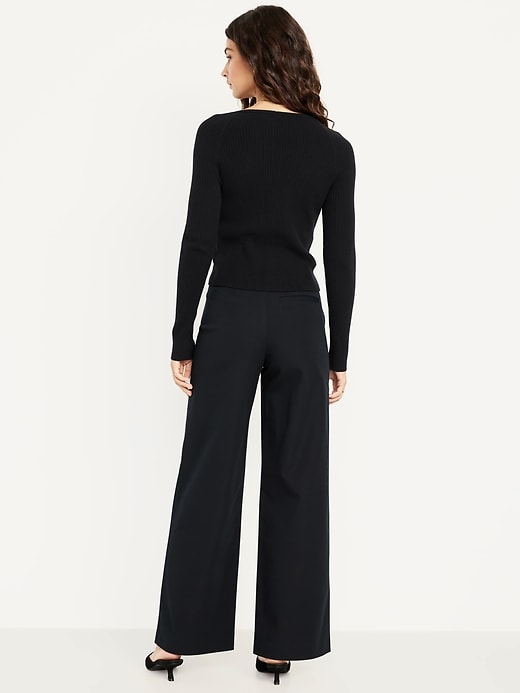 Image number 3 showing, High-Waisted Pixie Super Wide-Leg Pants