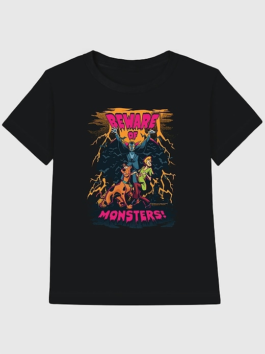 Image number 1 showing, Scooby Doo Shaggy Beware Of Monsters Graphic T-Shirt for Kids