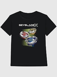 Image number 1 showing, Beyblade X Logo Graphic T-Shirt for Kids