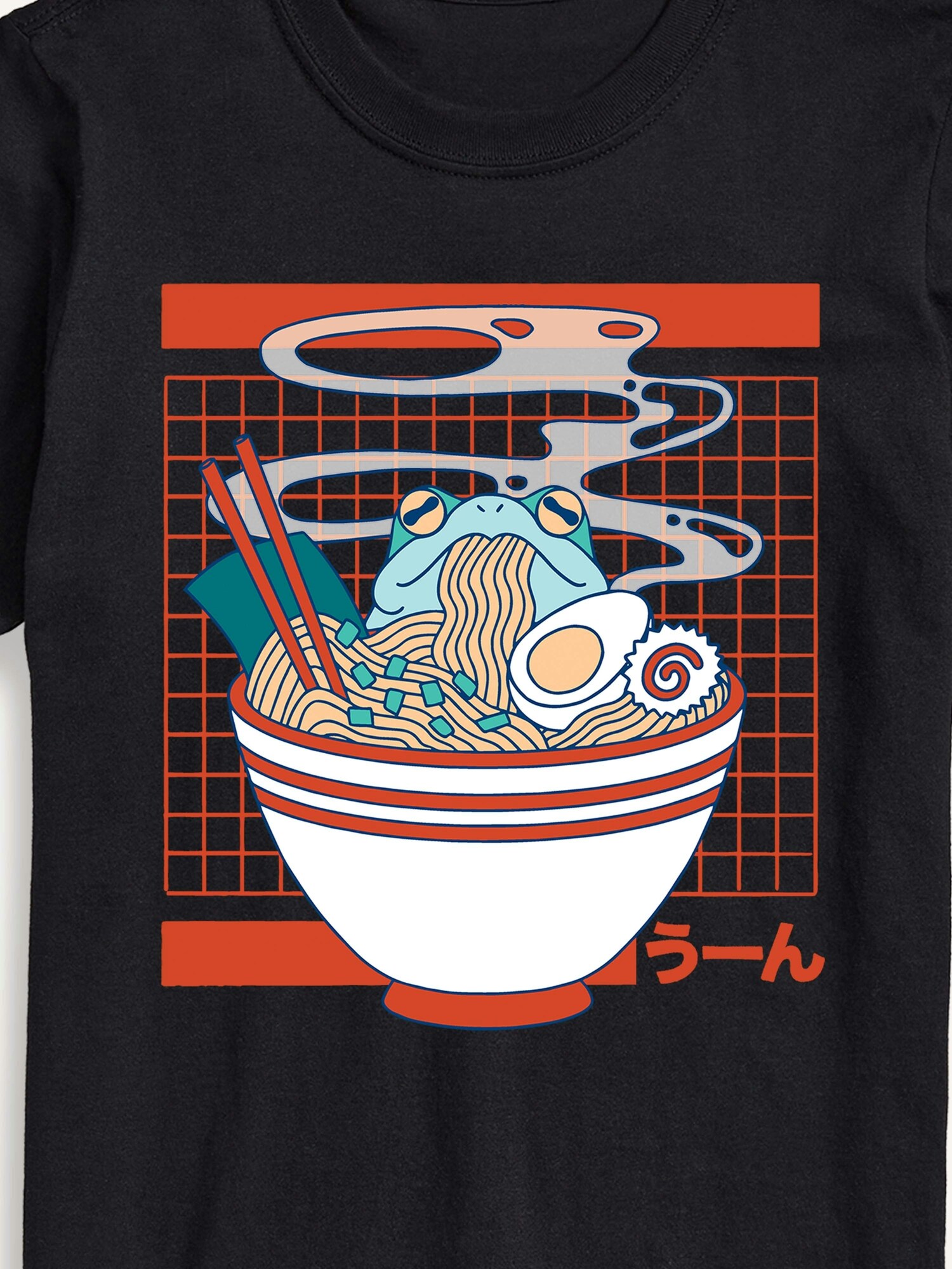 Мужская футболка Old Navy Ramen Frog Yum Short Sleeve Graphic, цвет: Чёрный — фото 2