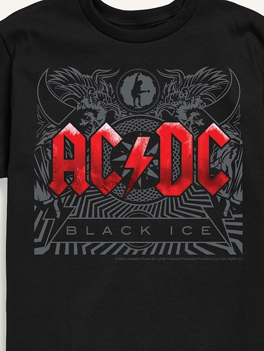 Image number 2 showing, ACDC Black Ice Short Sleeve T-Shirt For Kids