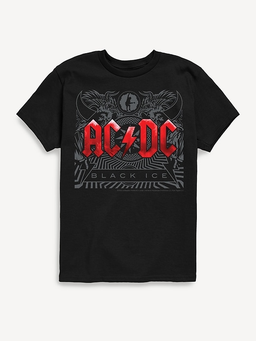 Image number 1 showing, ACDC Black Ice Short Sleeve T-Shirt For Kids