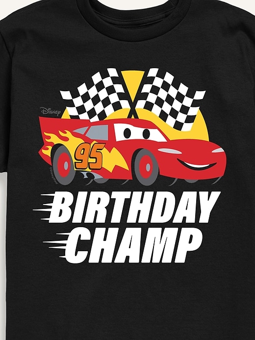Image number 2 showing, Disney Cars Lightning Mcqueen Birthday Champ Short Sleeve T-Shirt For Toddler