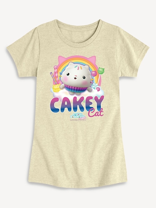 Image number 1 showing, Gabbys Dollhouse Cakey Cat Tee Fitted Short Sleeve T-Shirt For Toddler