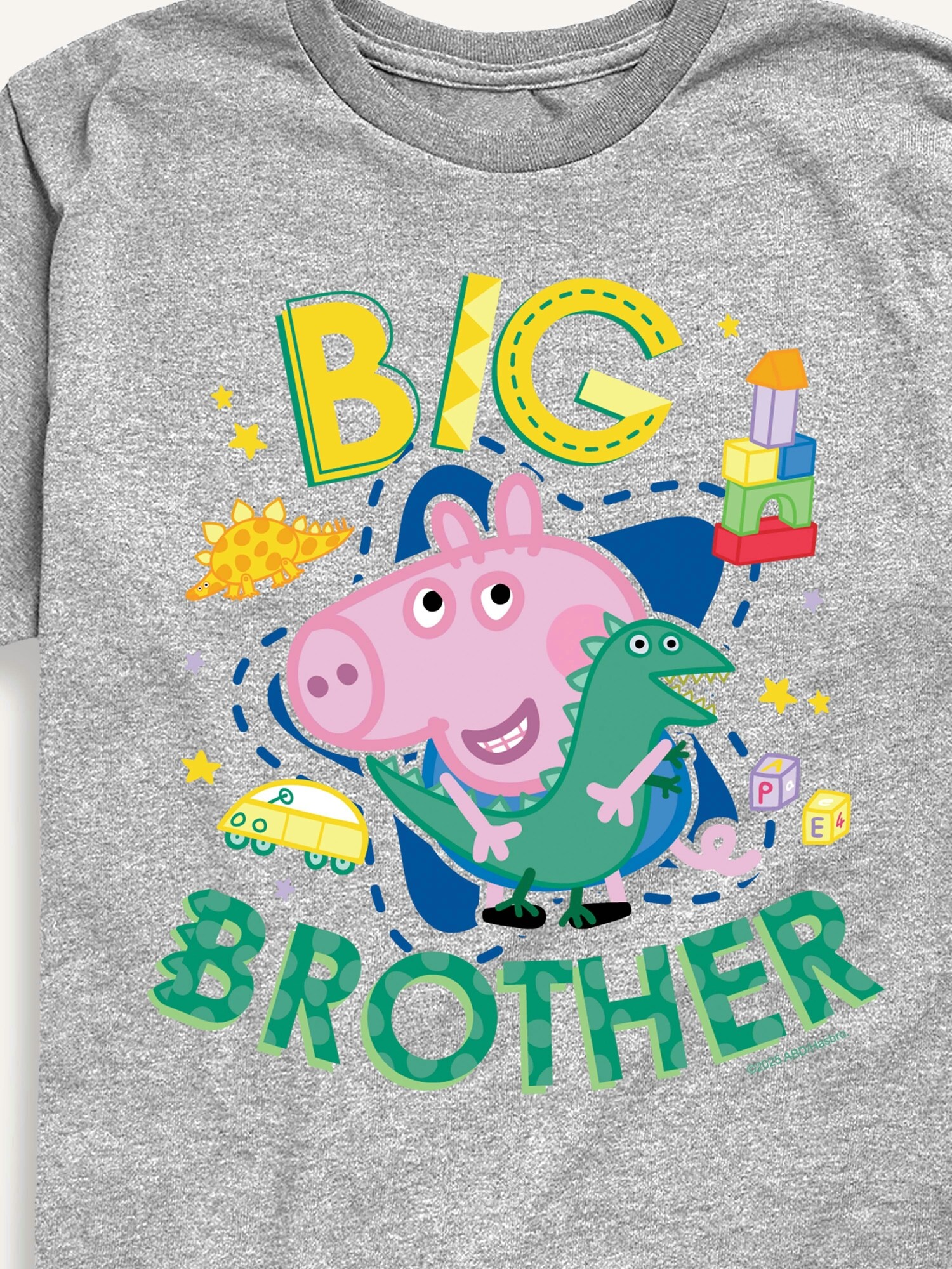 Детская футболка Old Navy Peppa Pig Big Brother George для малышей, цвет: Меланжевый — фото 2