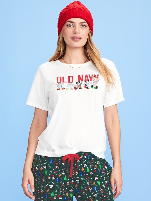 Image number 3 showing, Old Navy x Disney Logo-Graphic T-Shirt for Women