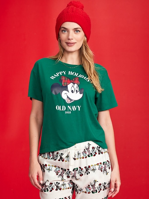Image number 3 showing, Old Navy x Disney Logo-Graphic T-Shirt for Women