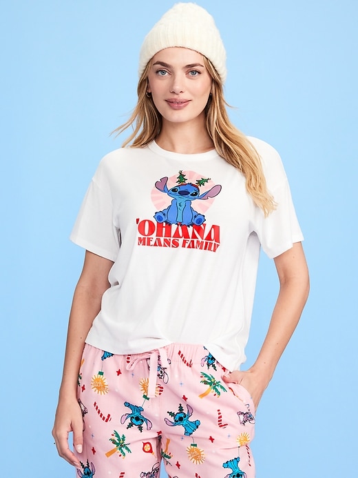 Image number 2 showing, Old Navy x Disney Stitch Holiday-Graphic T-Shirt for Women