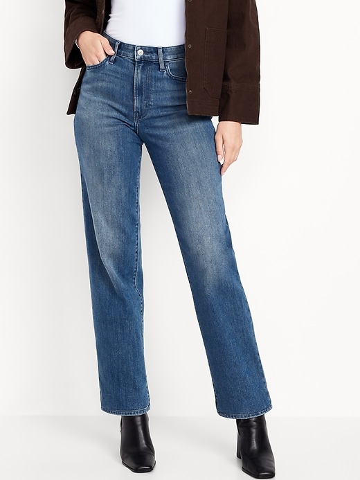 Image number 2 showing, High-Waisted Wow Loose Jeans