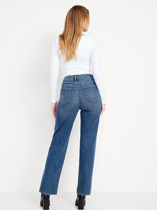 Image number 4 showing, High-Waisted Wow Loose Jeans