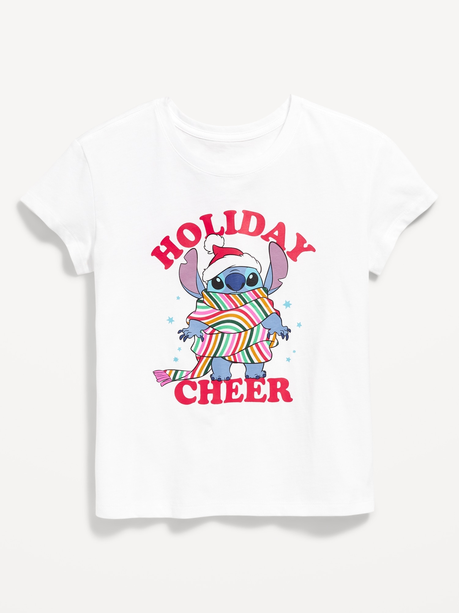 Disney© Stitch Holiday Graphic T-Shirt for Girls
