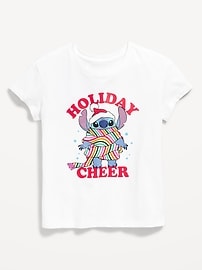 Image number 1 showing, Disney© Stitch Holiday Graphic T-Shirt for Girls