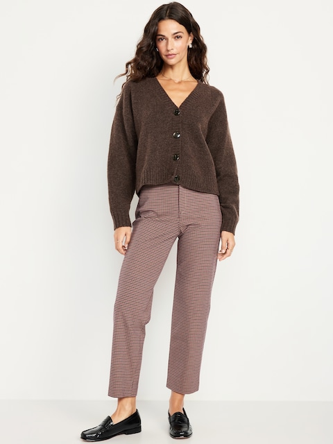 High-Waisted Pixie Straight Ankle Pants