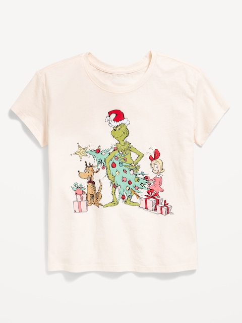 Dr. Seuss™ Grinch Graphic T-Shirt for Girls - Creme De La Creme