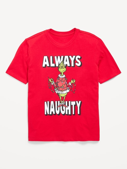 Image number 1 showing, Dr. Seuss™ Grinch Gender-Neutral Graphic T-Shirt for Kids
