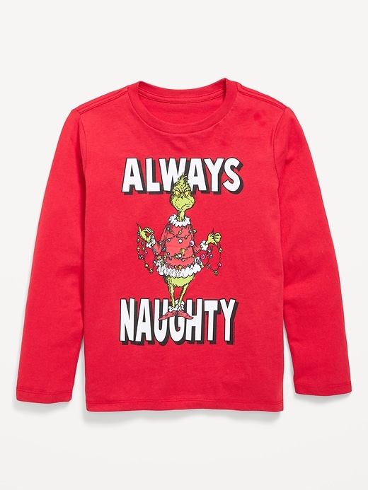 Image number 1 showing, Dr. Seuss™ Grinch Gender-Neutral Graphic T-Shirt for Kids