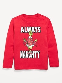 Image number 1 showing, Dr. Seuss™ Grinch Gender-Neutral Graphic T-Shirt for Kids